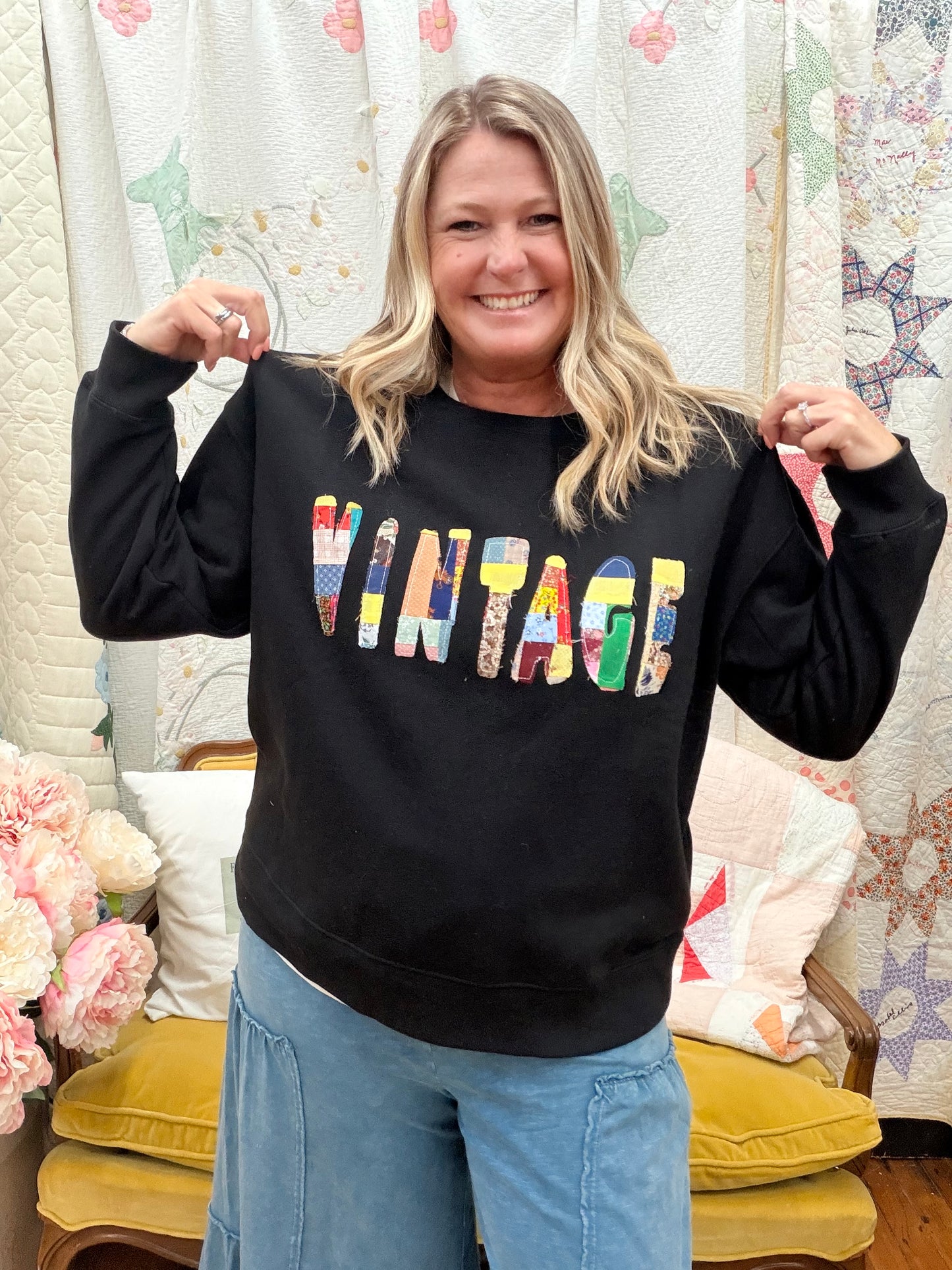 Quilted VINTAGE Sweatshirt