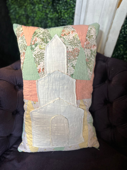 Vintage Stitched Chapel Pillows