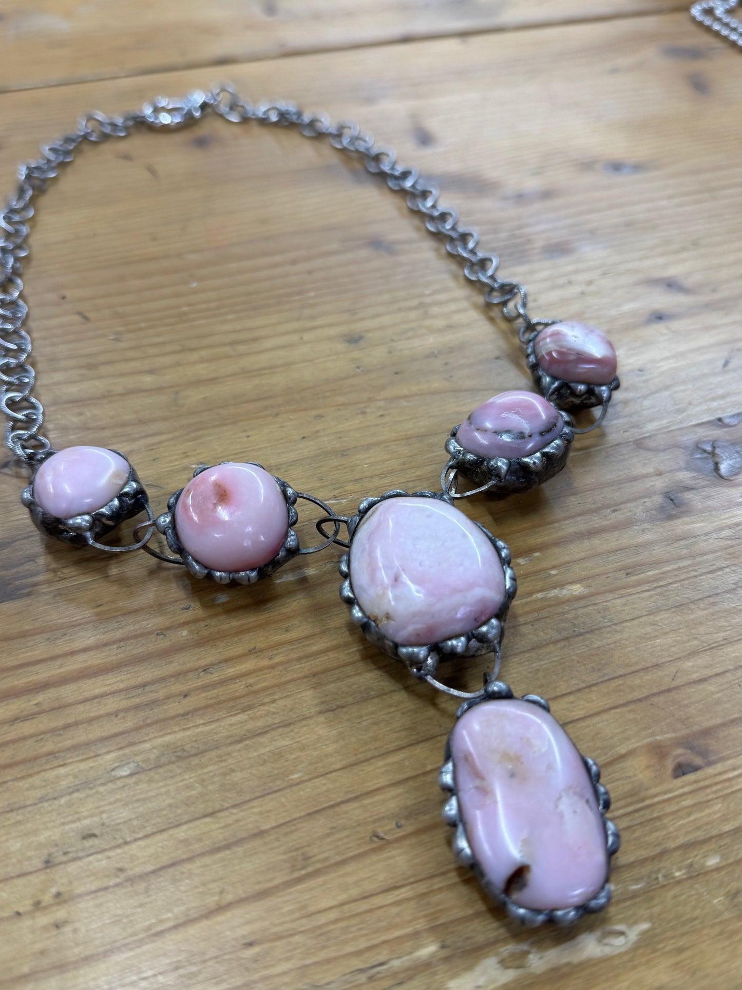 Harley & Maude Pink Stone Necklace