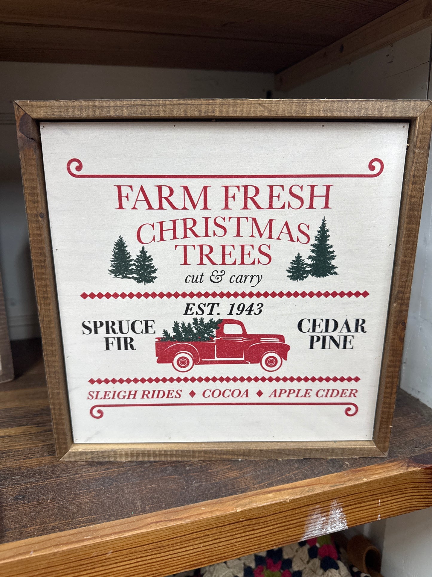 Farm Fresh Christmas Tree Sign