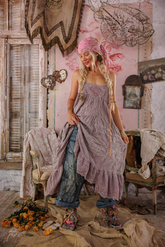 Magnolia Pearl Magnolia Pearl Vianney Slip Dress - Lilac Ash