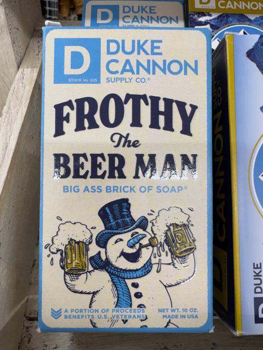 Duke Cannon Frosty the Beer Man