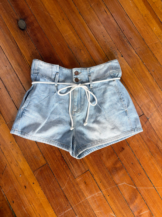 High-Rise Denim Short