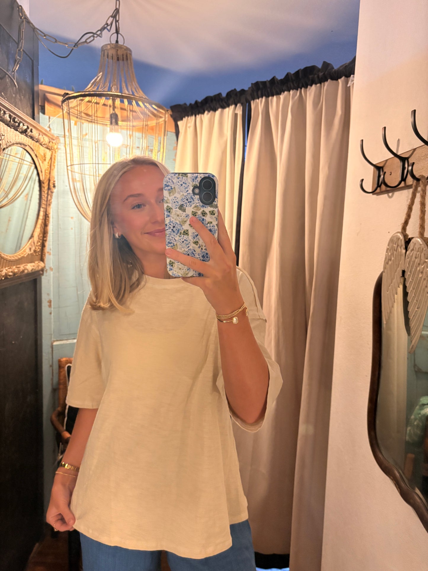 Casual Solid Knit Round Neck Top
