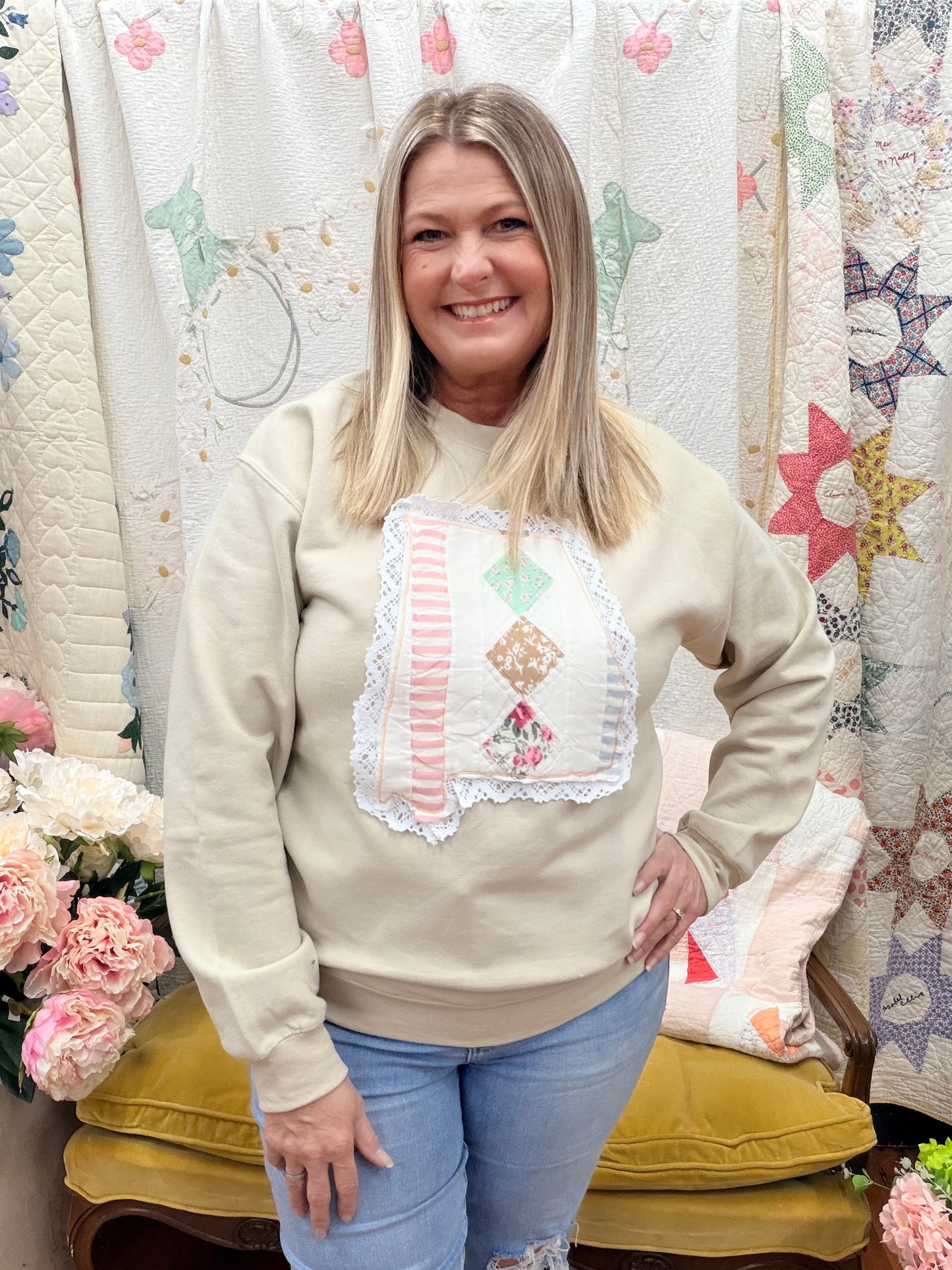 Quilted State of Alabama Sweatshirt