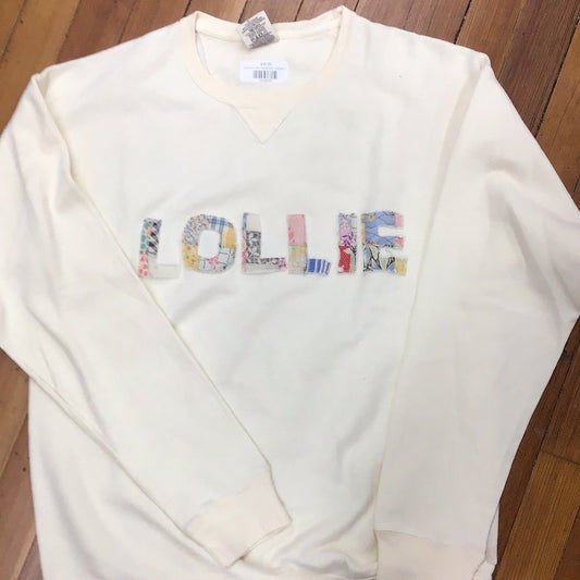 Stitched Lollie Sweatshirt - Cream