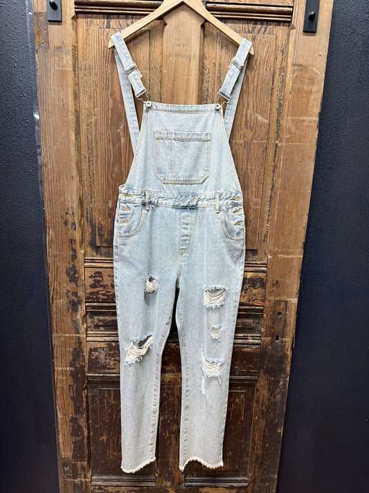 Light Wash Denim Overalls