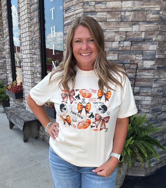 OSU Coquette Bows Graphic Tee