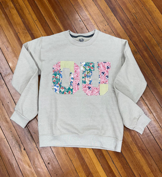 Vintage Quilt OU Sweatshirt - Tan