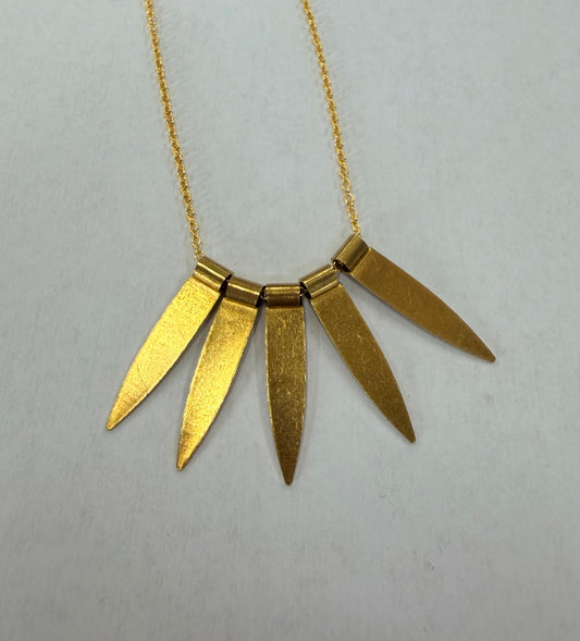 Brass Petals Necklace