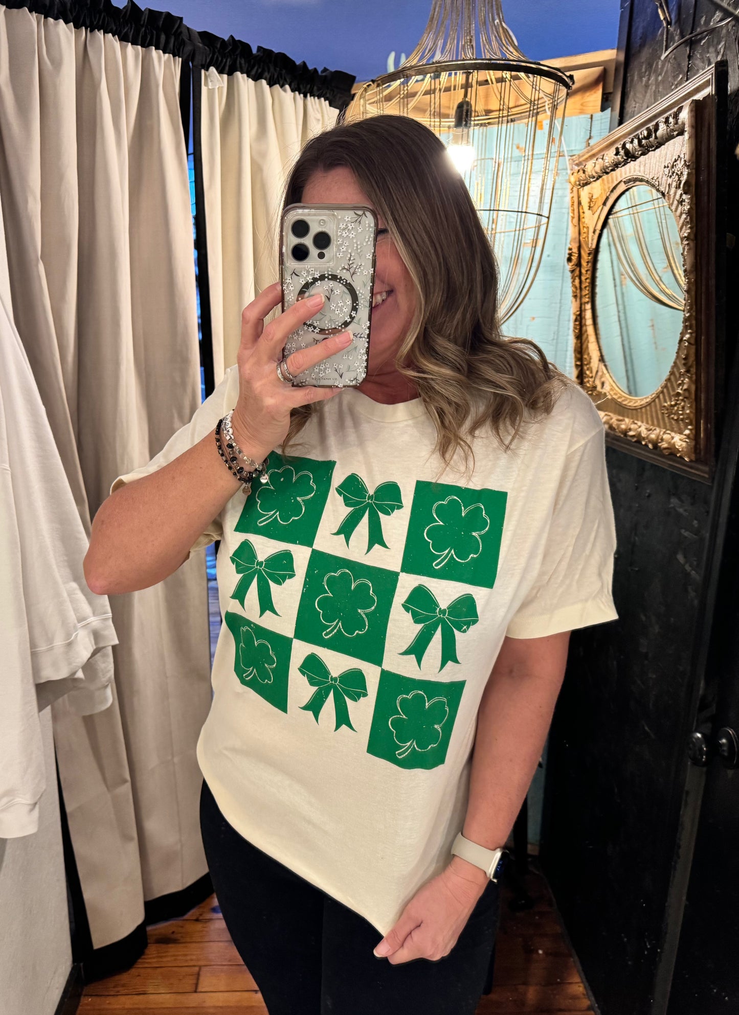 Shamrock & Bows Graphic Tee