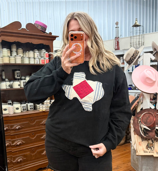 Vintage Quilt State of Texas Sweatshirt