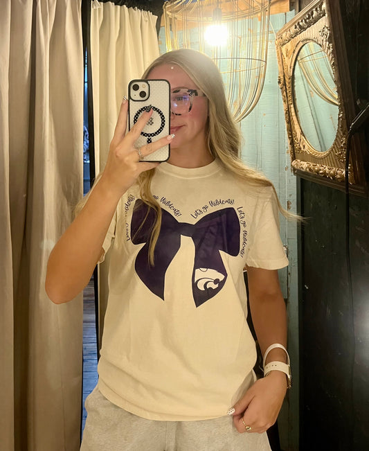 Kansas State Wildcats Bow Tee