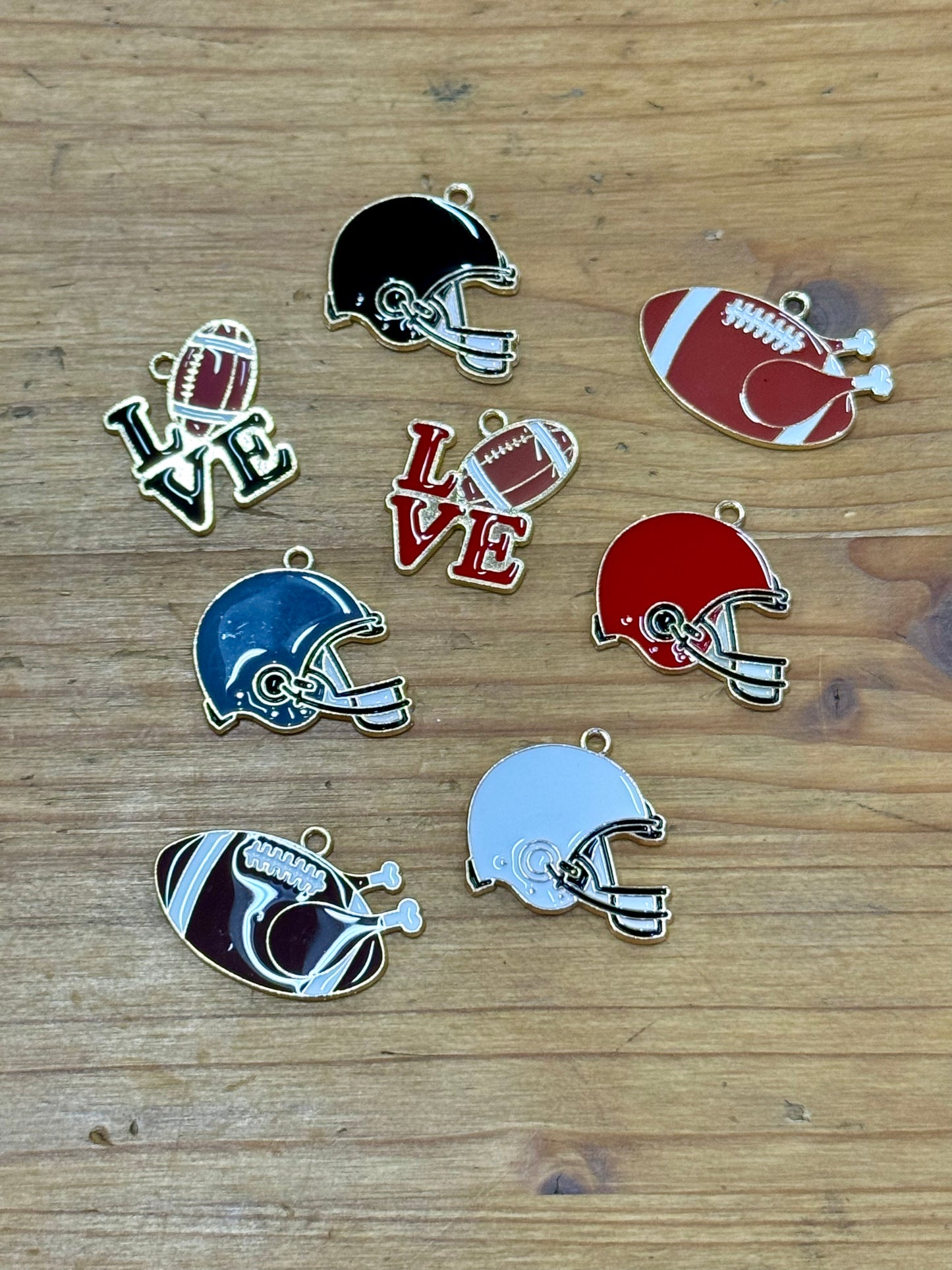 Enamel Football Charms