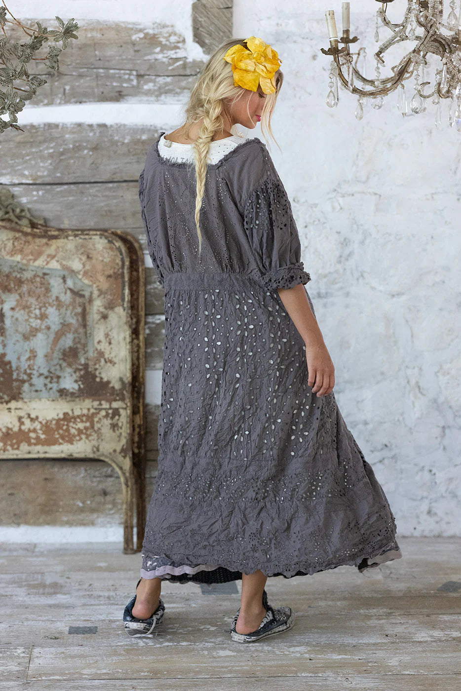 Magnolia Pearl Eyelet Maevry Dress - Ozzy