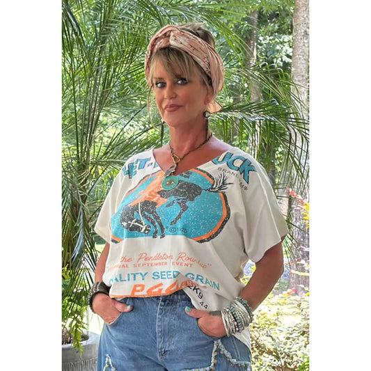 Jaded Gypsy Seasons Best Top - Let Er Buck