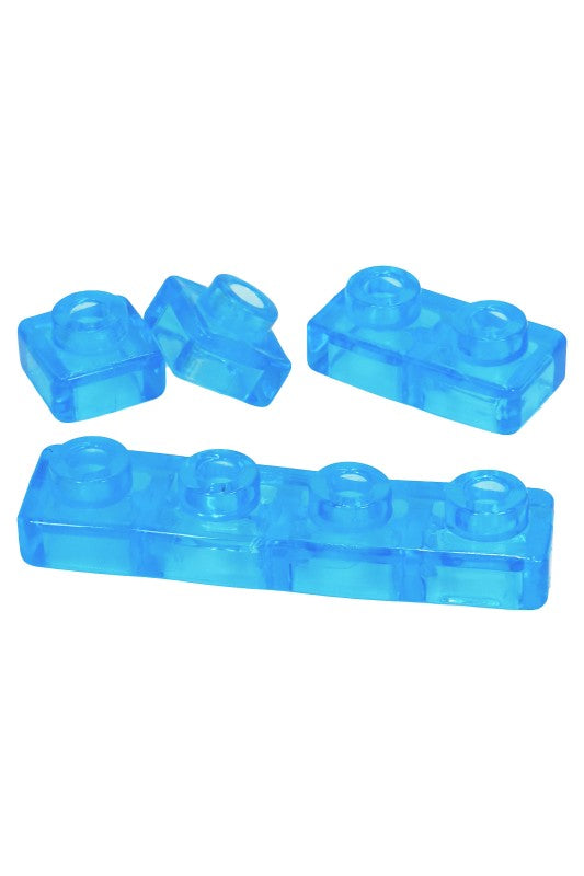 40 Count Colorful Gummy Squishy Sensory Building Blocks