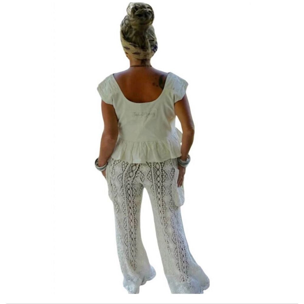 Jaded Gypsy Golden Sun Lace Pant