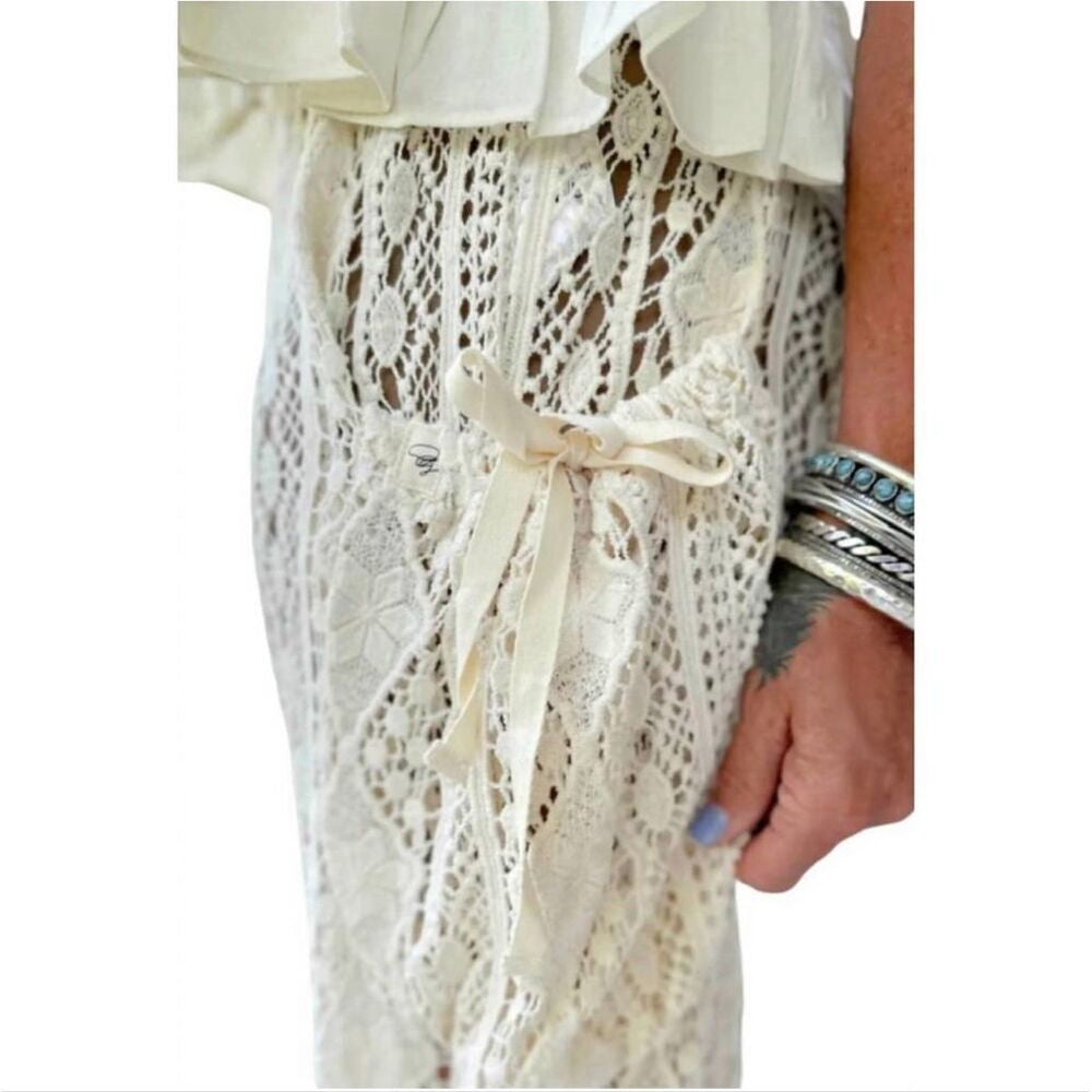 Jaded Gypsy Golden Sun Lace Pant