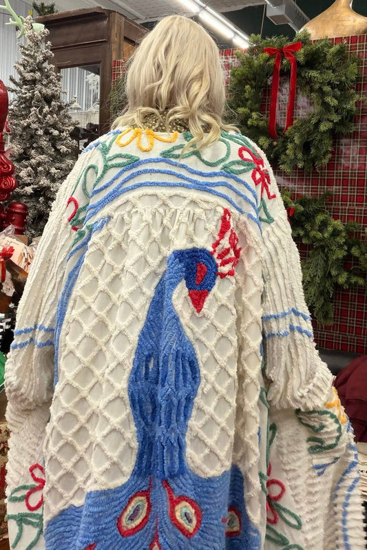 Handmade Peacock Duster