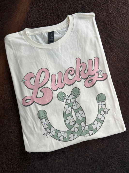 Lucky Horse Shoes Graphic Tee