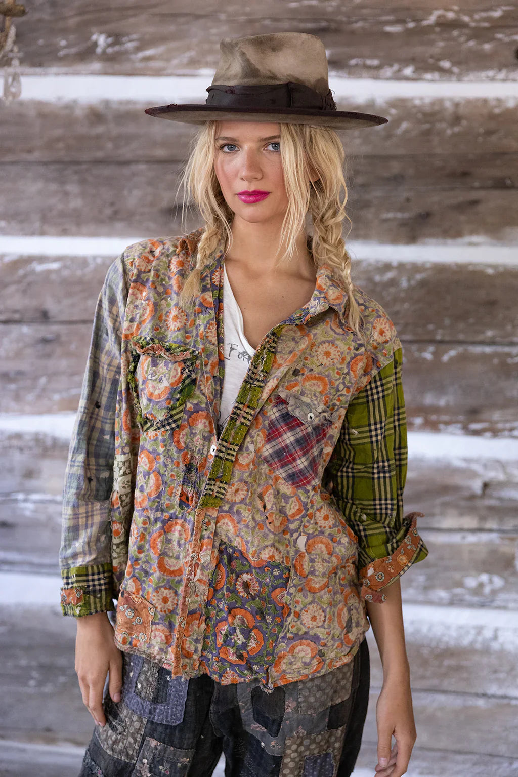 Magnolia Pearl Piecewise Kelly Western Shirt - Marrakech