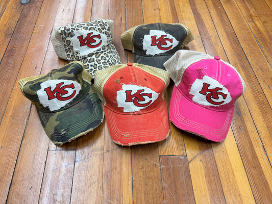 Kansas City Chiefs Vintage Hats - Red KC