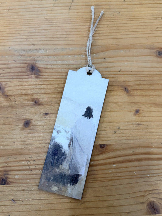 Wooden Jesus Book Mark with Tassel