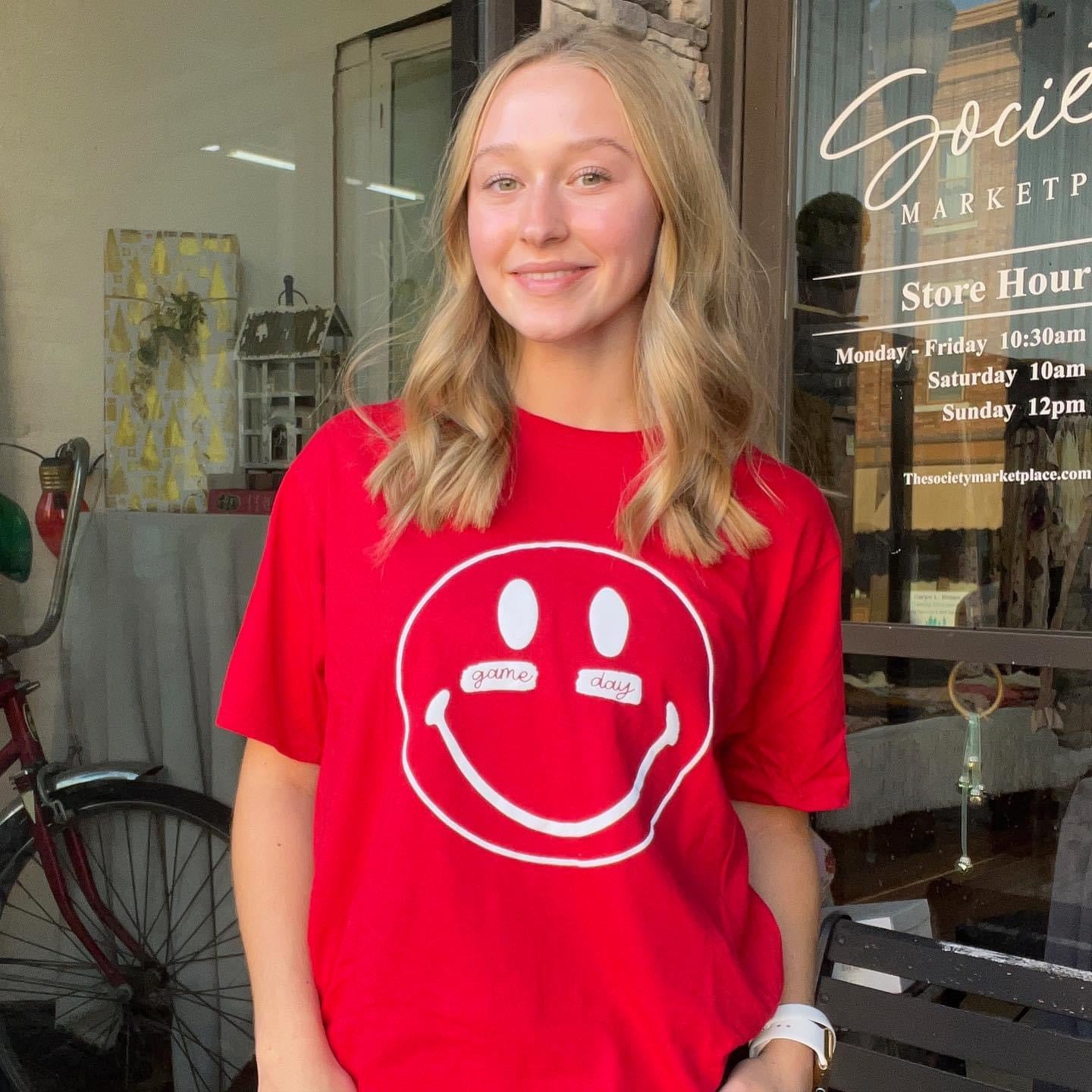 Red Gameday Puff Tee