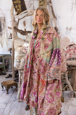 Magnolia Pearl Ysa Double-Breasted Coat - Himalayan Sea