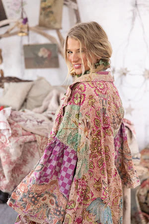 Magnolia Pearl Ysa Double-Breasted Coat - Himalayan Sea