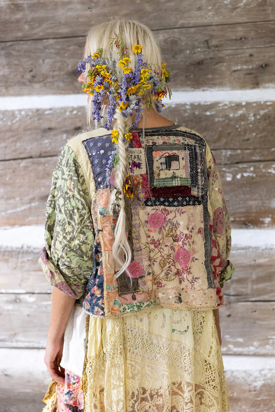 Magnolia Pearl Kalamkari Andhra Jacket - Antigua