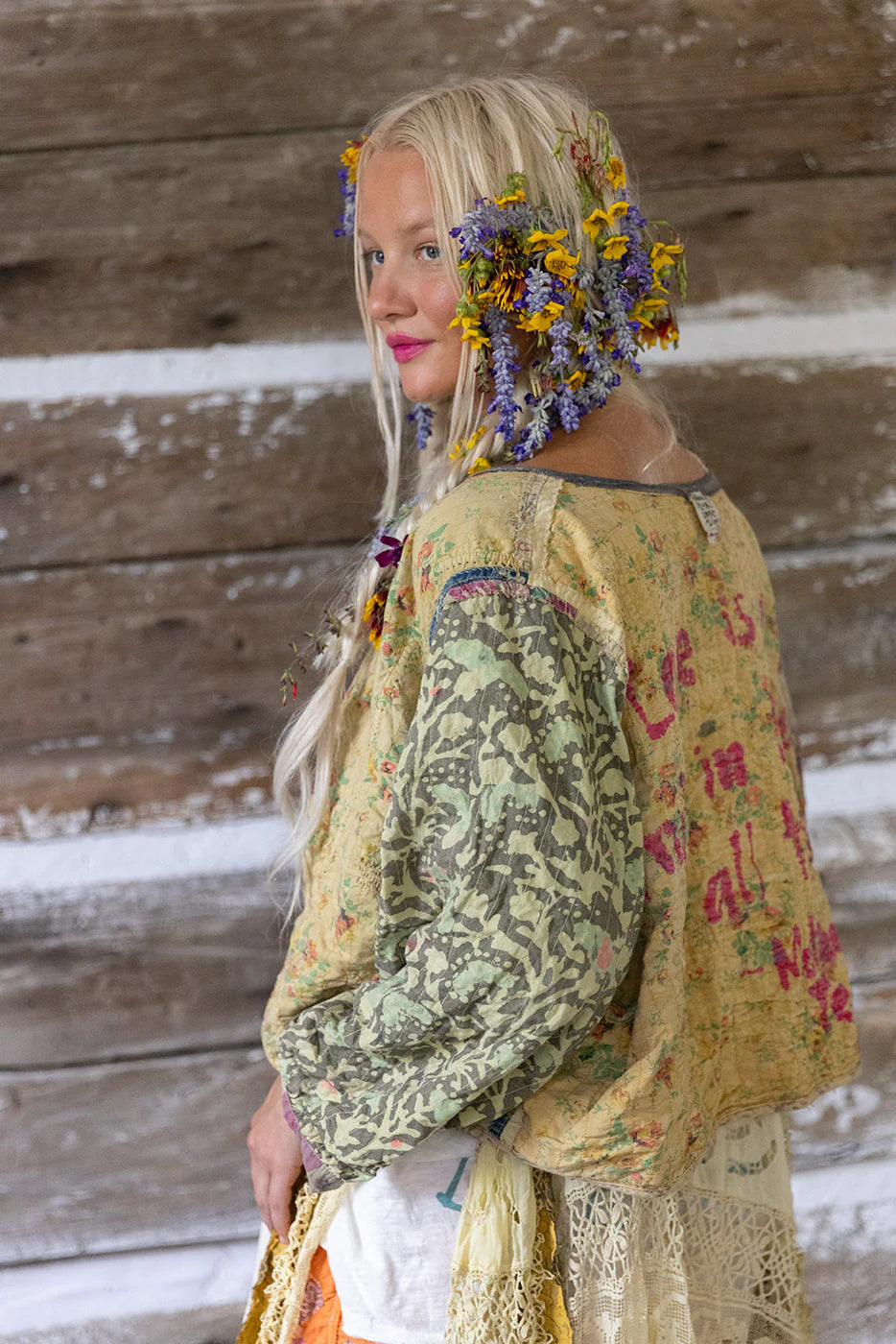 Magnolia Pearl Kalamkari Andhra Jacket - Antigua