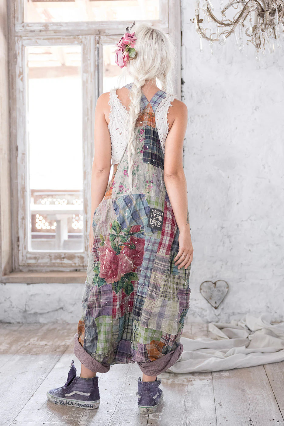 Magnolia Pearl Frankie Overalls - Madras Rainbow