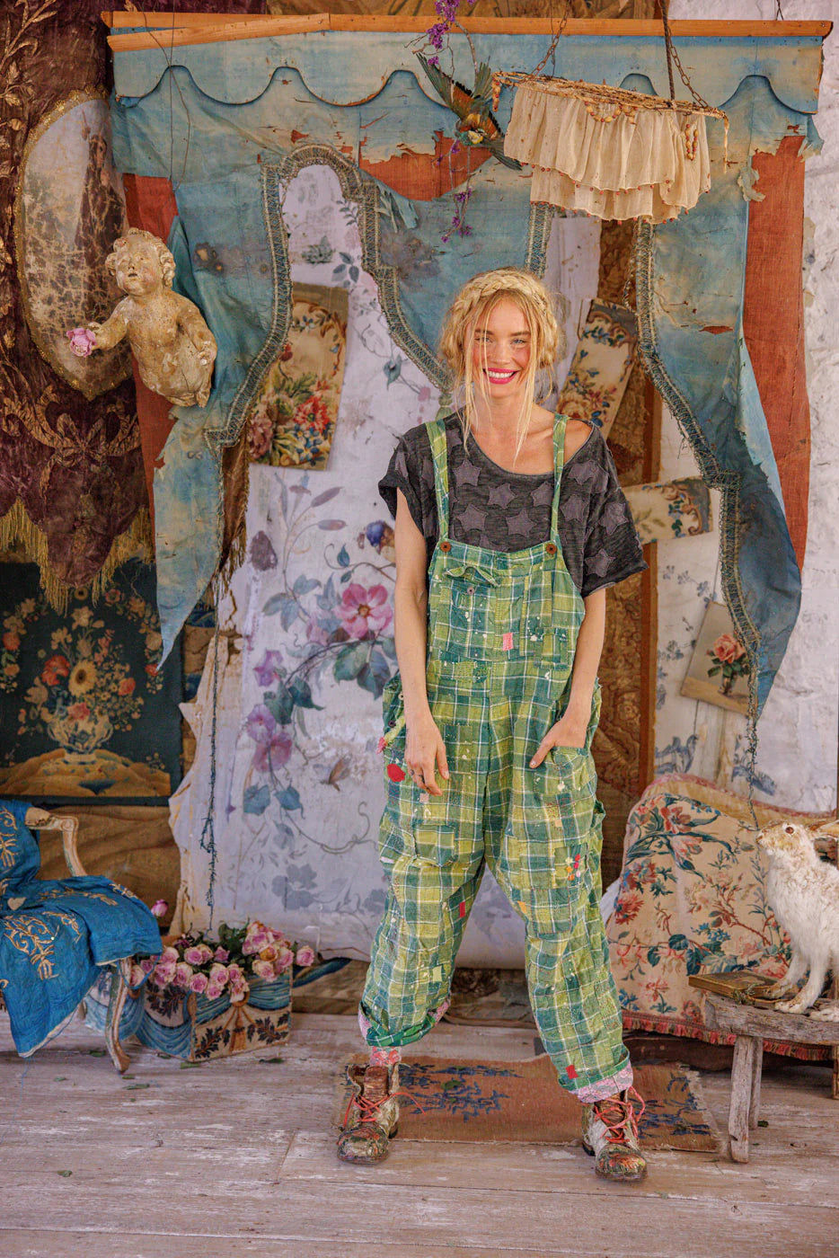 Magnolia Pearl Love Overalls - Uncle Joe's Plaid