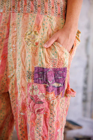 Magnolia Pearl Sunfaded Love Overalls - Sunrise Daisy