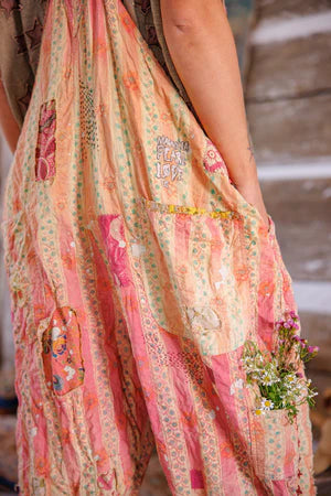 Magnolia Pearl Sunfaded Love Overalls - Sunrise Daisy