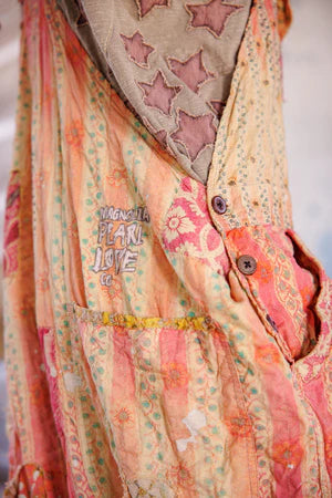 Magnolia Pearl Sunfaded Love Overalls - Sunrise Daisy