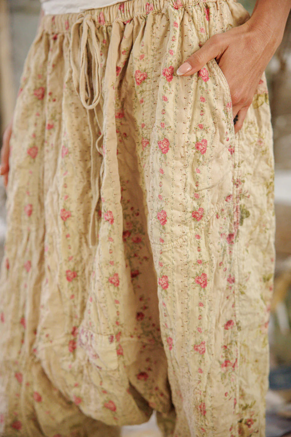 Magnolia Pearl Floral Patchwork Garçon Pants - Ronin