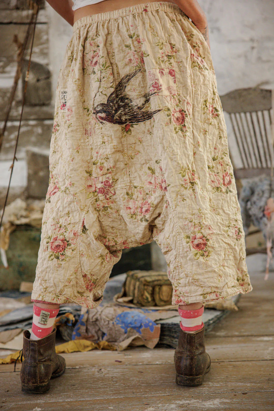 Magnolia Pearl Floral Patchwork Garçon Pants - Ronin