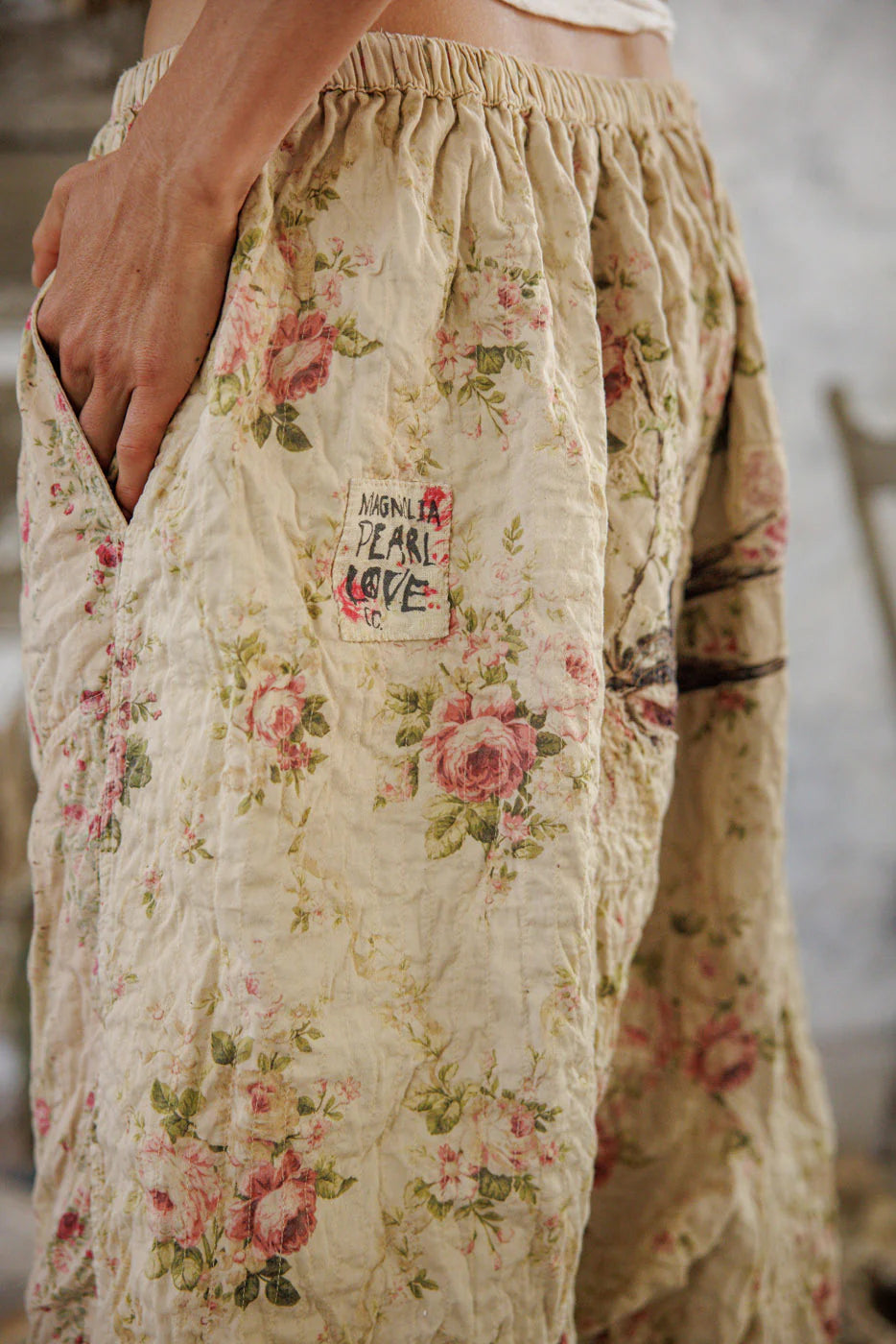 Magnolia Pearl Floral Patchwork Garçon Pants - Ronin