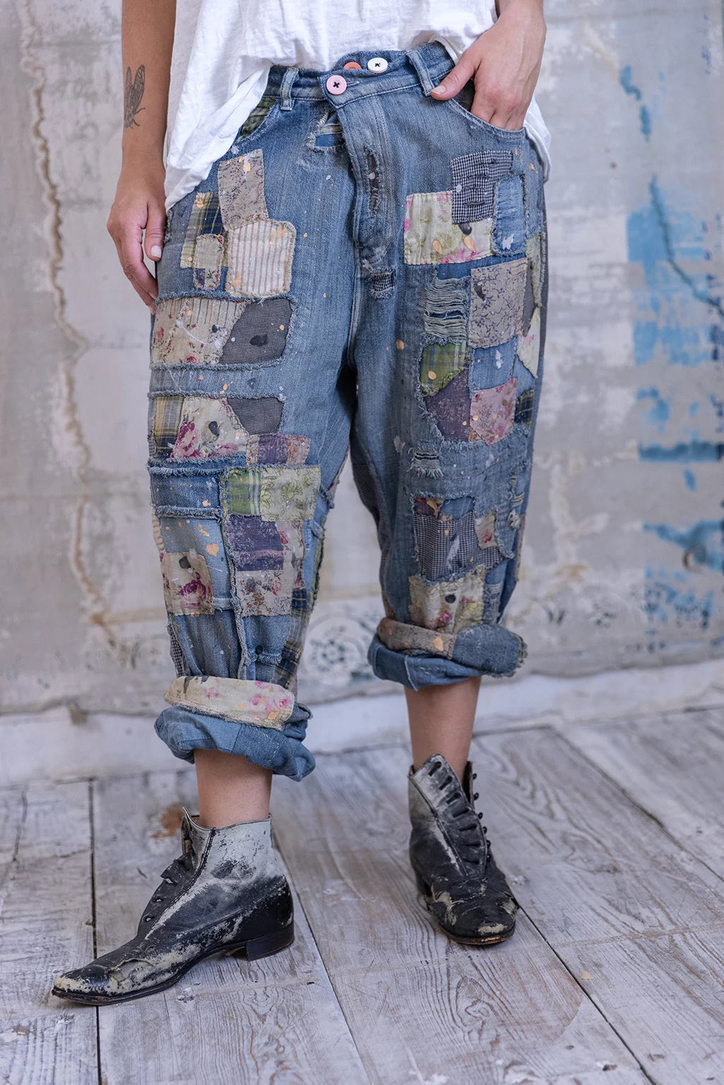 Magnolia Pearl Patchwork Crossroads Denims