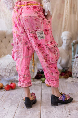 Magnolia Pearl Floral Pasha Cargo Pants - Azalea