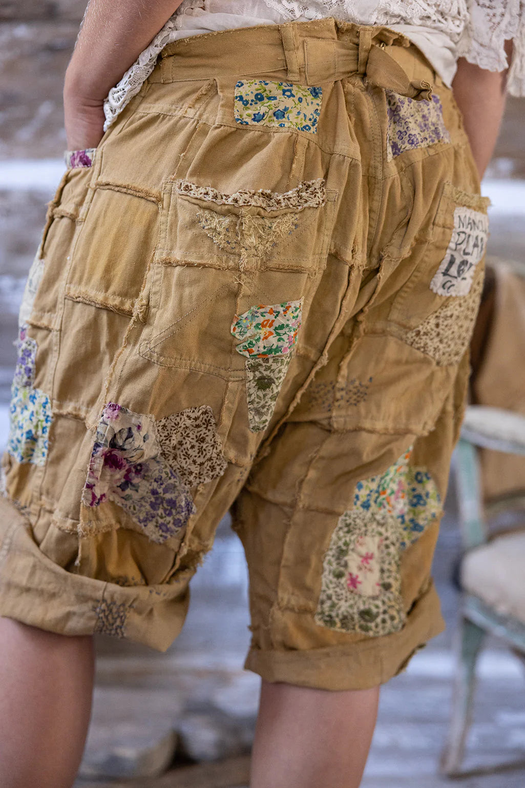 Magnolia Pearl Patchwork Miner Shorts - Manger