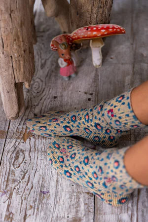 Magnolia Pearl Floral Lil' Dipper Socks - School Girl