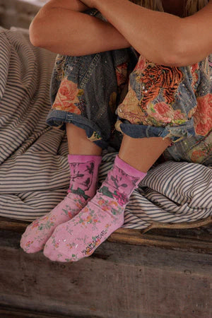 Magnolia Pearl Rosie MP Socks - Valentine Pink