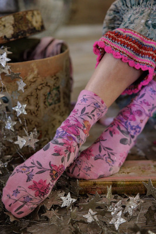 Magnolia Pearl Floral MP Socks - Vervain