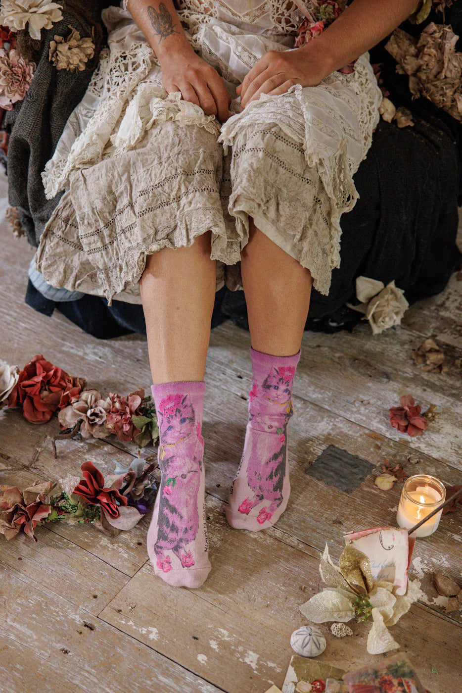 Magnolia Pearl Margaret MP Socks - Allium Dip Dye