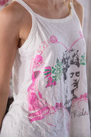 Magnolia Pearl Frida Corazón Luminoso Lana Tank - True