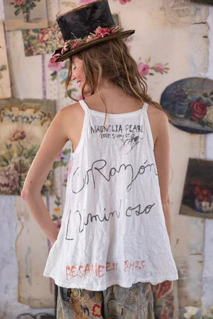 Magnolia Pearl Frida Corazón Luminoso Lana Tank - True